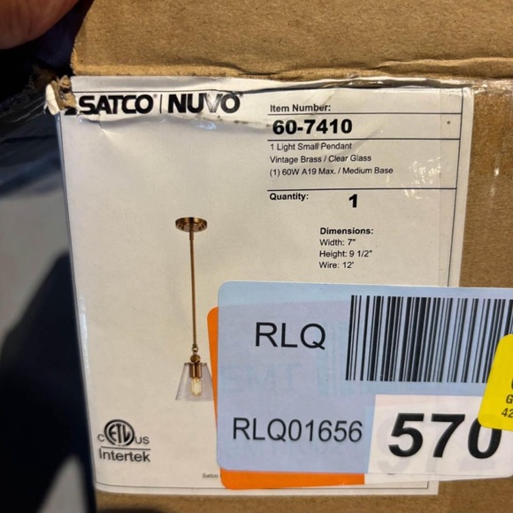 Gertie 1 - Light Single Pendant - Picture 4 of 4